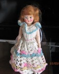 red head 40s crochet doll